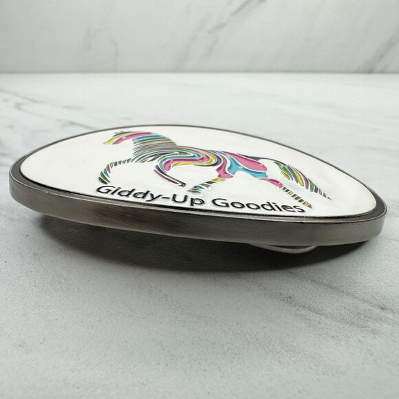 Spec Cast Giddy-Up Goodies Rainbow Horse Equestrian Belt Buckle Collectible ✨ - Picture 5 of 8
